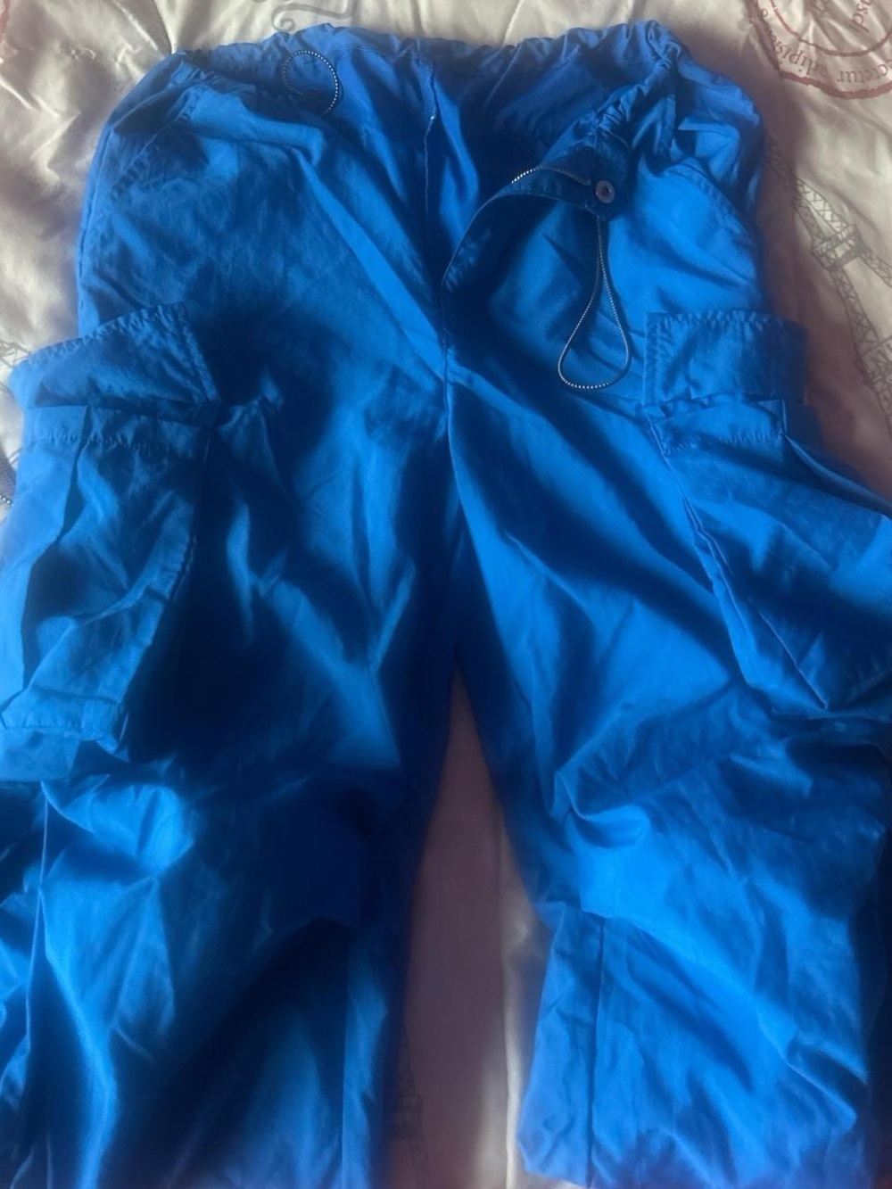 Bright Blue Cargo Pants